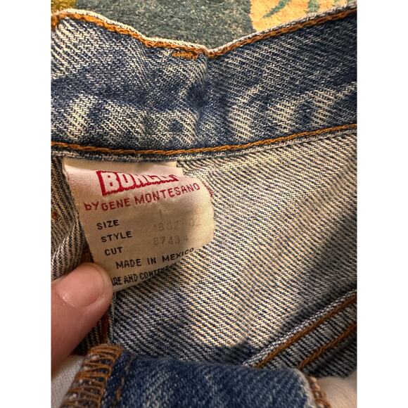 Vintage Retro BONGO Jean Raw Hem Shorts Size 1 - Picture 5 of 5